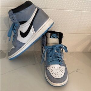 Nike Air Jordan Blue and White High-Tops